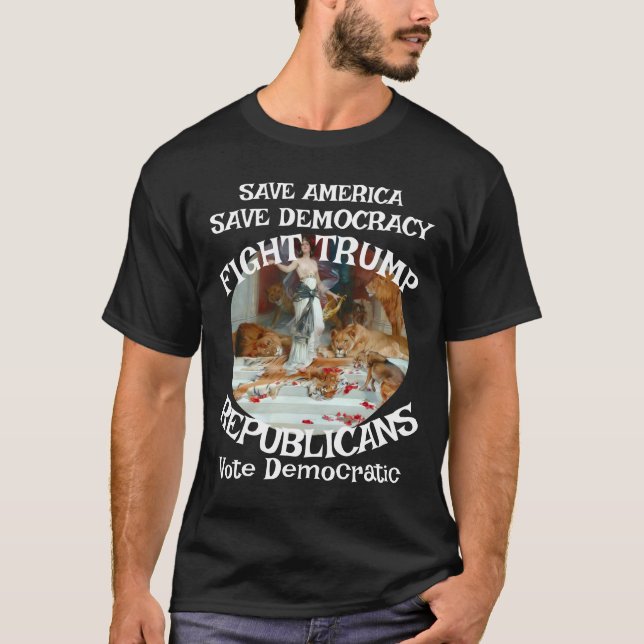 Trump Running Bulls Pamplona Barcelona T-Shirt (Front)