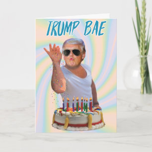 Trump Salt Bae Birthday Funny Paper Card