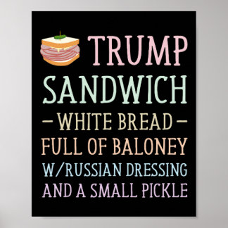 Trump Sandwich Sign Funny 