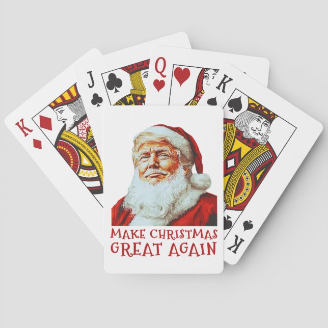 Trump Santa Claus | Make Christmas Great Again Poker Cards (Back)