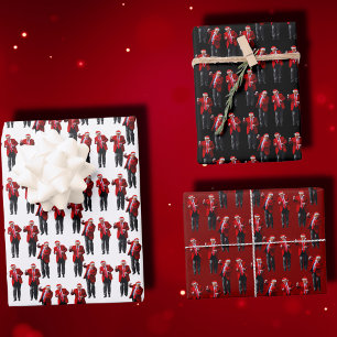 Trump Santa Hat Dance Christmas   Trump Dancing Wrapping Paper Sheets