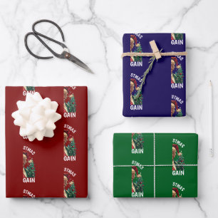 Trump Santa Hat Make Christmas Great Again Gift Wrapping Paper Sheets