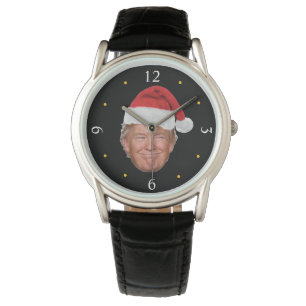 Trump Santa Hat: Patriotic Christmas Design Watch