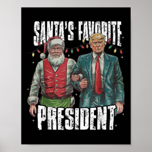 Trump Santa's Favorite President  Poster