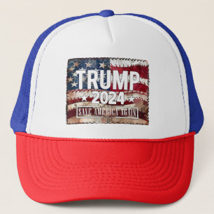 Trump! save America again. Trucker Hat