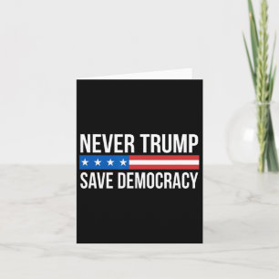 Trump - Save Democracy -  Card