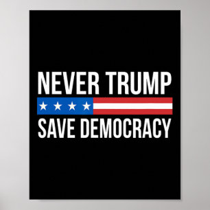 Trump - Save Democracy - Poster