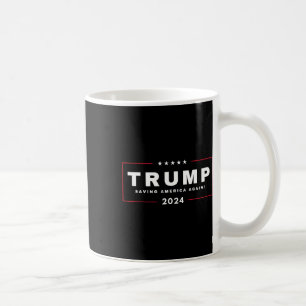 Trump Saving America Again 4th Of July 2024 Maga Coffee Mug