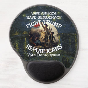 Trump Scam Republican Party MAGA Patriotic 2047 Gel Mouse Pad