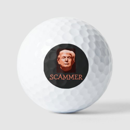 Trump Scammer Golf Ball