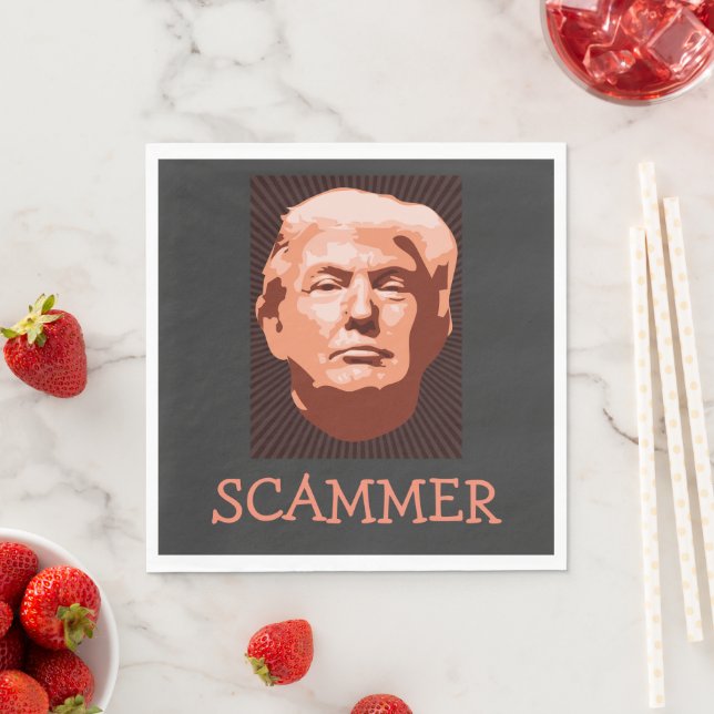 Trump Scammer Paper Napkin (Insitu)