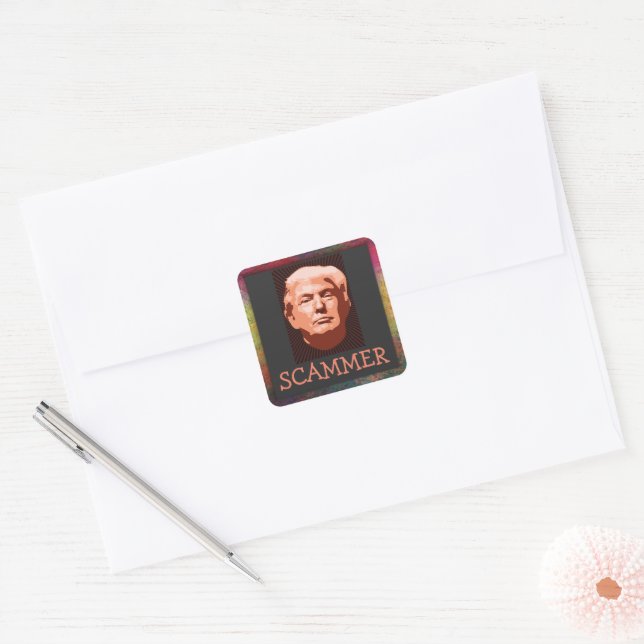 Trump Scammer Sticker (Envelope)