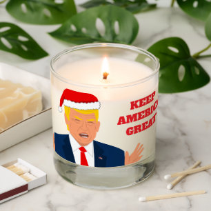Trump scented Christmas candle Keep America Great