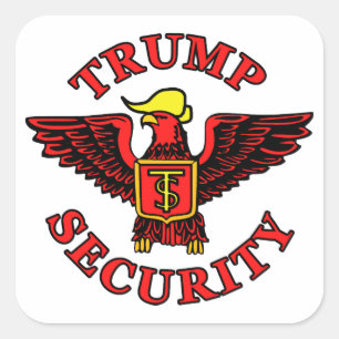 Trump Security Square Sticker