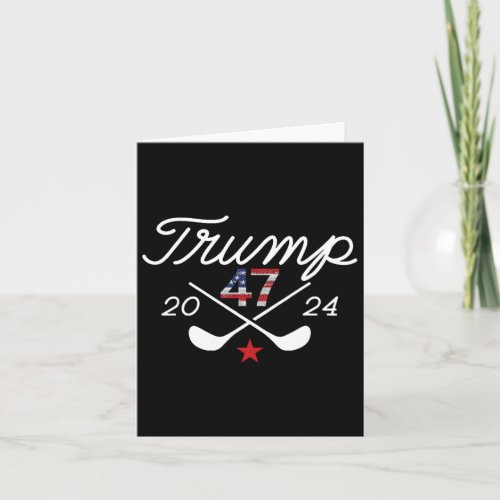 Trump Shirt Funny Golf Trump 47 2024  Card