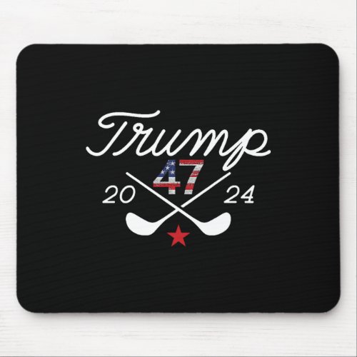 Trump Shirt Funny Golf Trump 47 2024  Mouse Pad