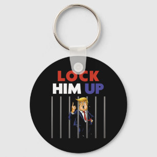 Trump Shirt - Lock Him Up - Anti Trump Keychain
