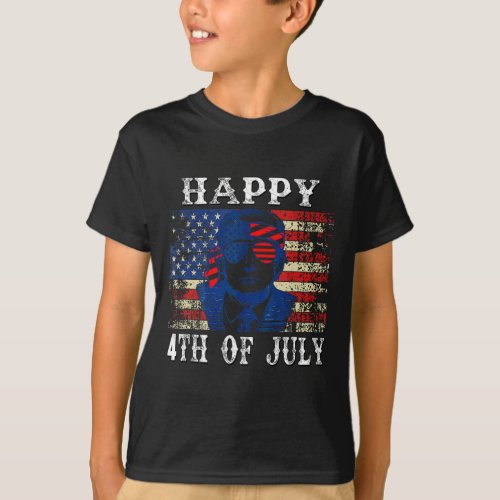 Trump Shirts Happy 4th Of July American Flag Men W