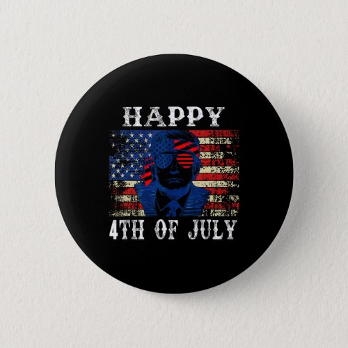 Trump Shirts Happy 4th Of July American Flag Men W Button