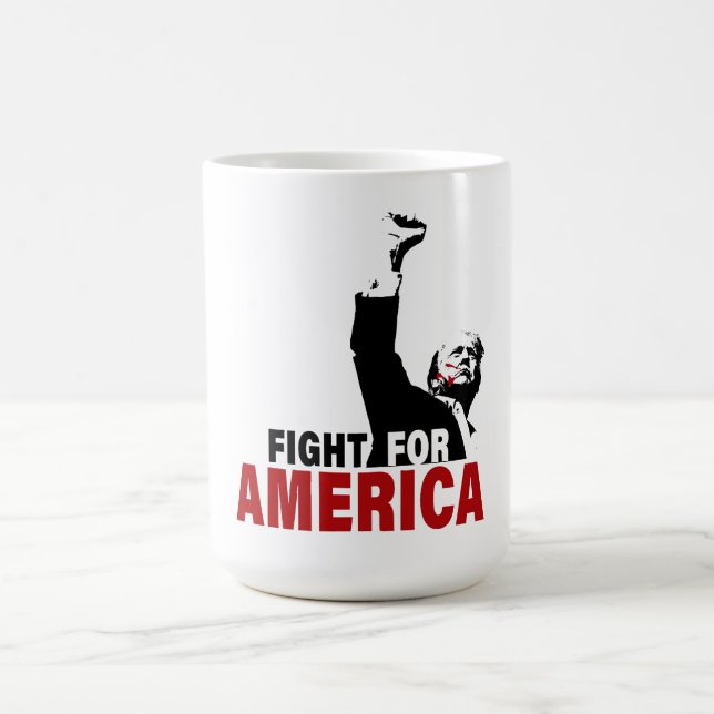 Trump Shooting Fight Fight Fight For America Coffee Mug (Center)