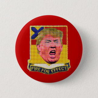 Trump shoots off his big mouth pinback button