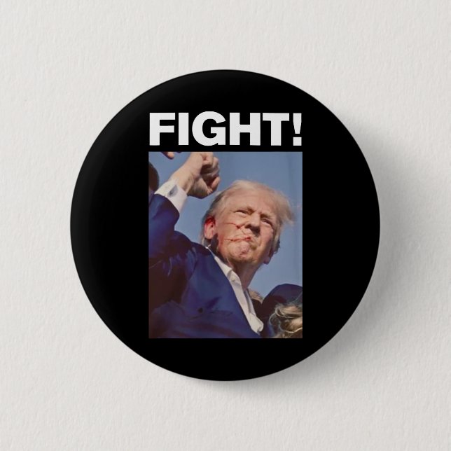 Trump Shot 2024  Button (Front)