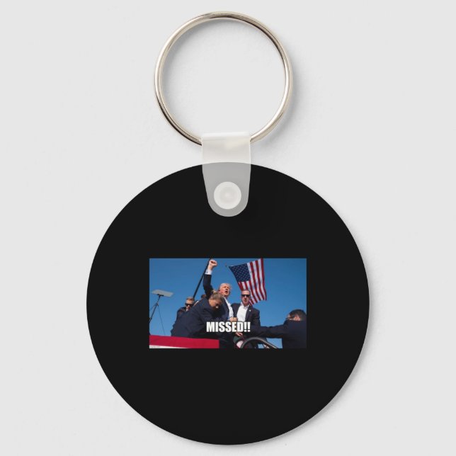Trump Shot 2024  Keychain (Front)