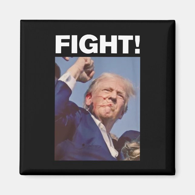 Trump Shot 2024  Magnet (Front)