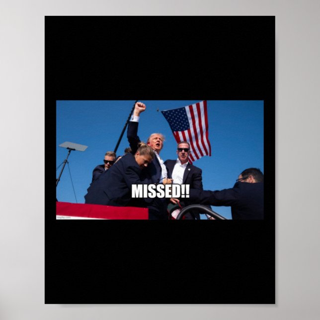 Trump Shot 2024  Poster (Front)