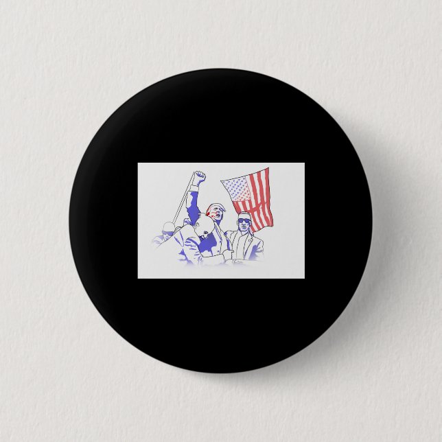Trump Shot At 2024  Button (Front)