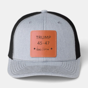 Trump Signature 45-47 Leather Patch Hat