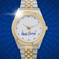 Trump Signature blue stars and red stripes style