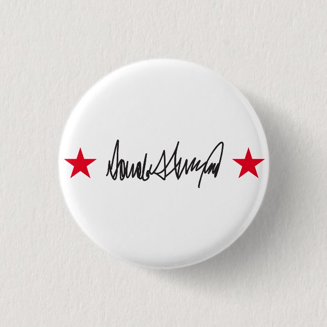 Trump Signature Button (Front)