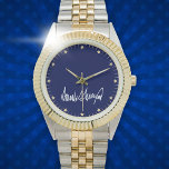 Trump Signature dark blue stars and stripes Watch<br><div class="desc">Trump Signature dark blue stars and stripes Watch,  an amazing gift for patriotic and trump lovers</div>