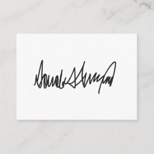 Trump Signature Enclosure Card