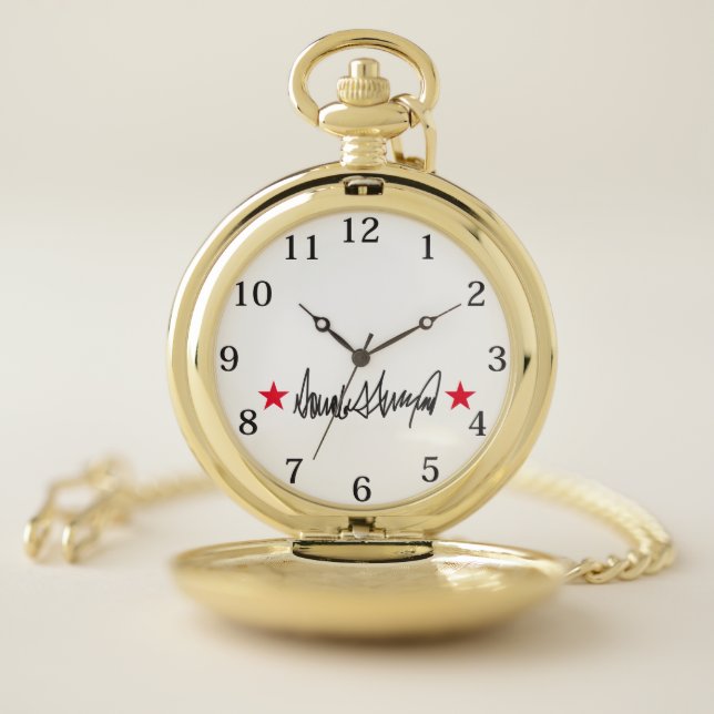 Trump Signature Gift Pocket Watch (Inside)