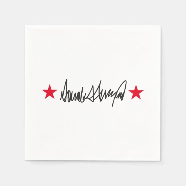 Trump Signature  Napkins (Front)