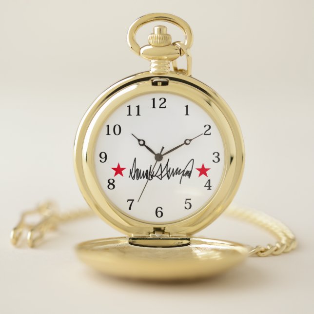 Trump Signature  Pocket Watch (Inside)