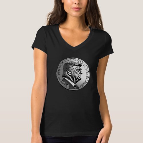 Trump silver coin T_Shirt