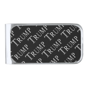 TRUMP SILVER FINISH MONEY CLIP