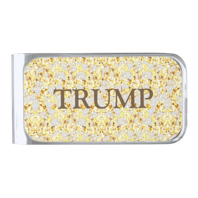 TRUMP SILVER FINISH MONEY CLIP (Front)