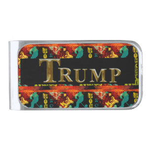 TRUMP SILVER FINISH MONEY CLIP