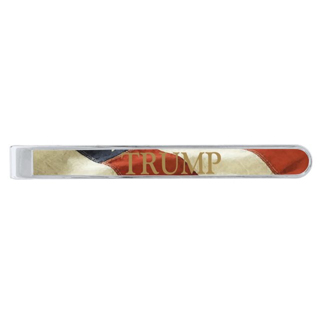 TRUMP SILVER FINISH TIE BAR (Front)