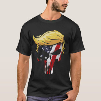 trump skull flag T-Shirt