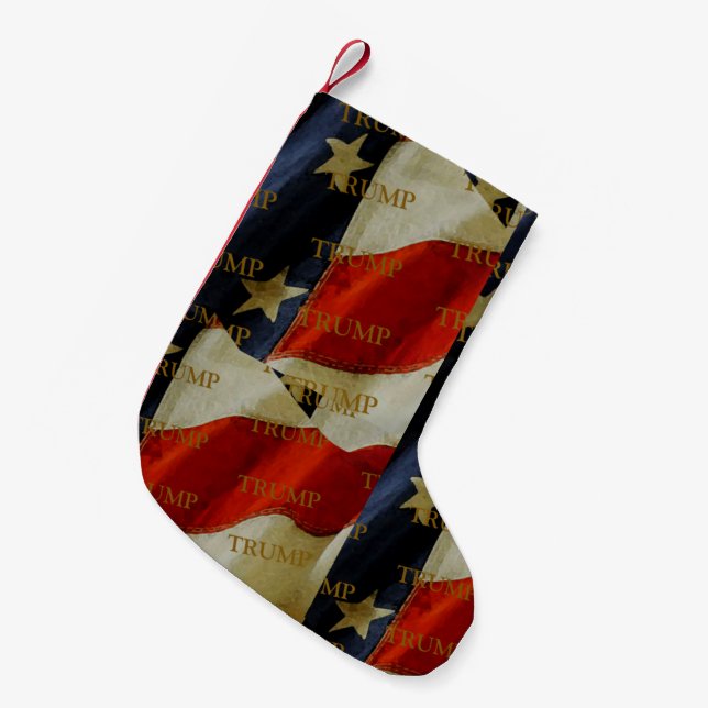 TRUMP  SMALL CHRISTMAS STOCKING (Front (Hanging))