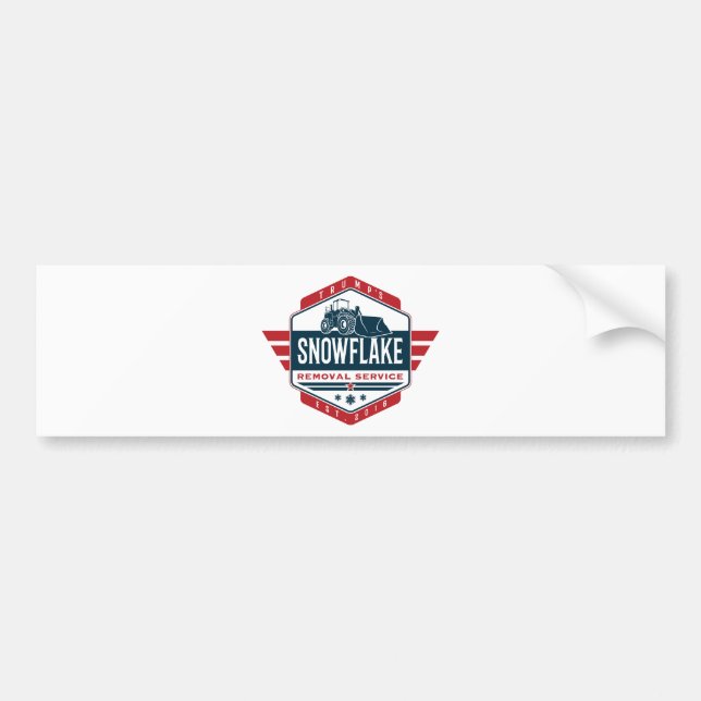 TRUMP Snowflake Removal Service Election Novelty Bumper Sticker (Front)