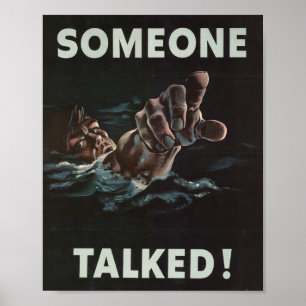 TRUMP Someone Talked World War 2 POSTER