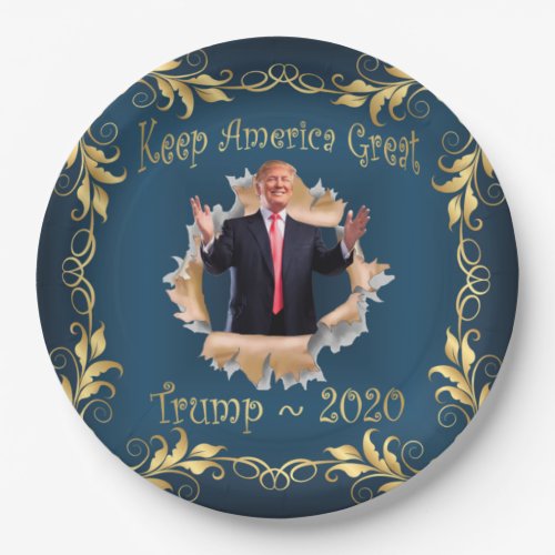 Trump Souvenir Breakout Commemorative Paper Plates
