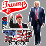 Trump Stickers Patriotic Decals Donald Trump 2020