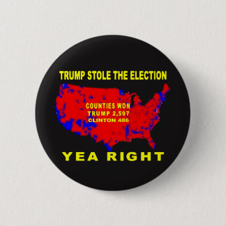 TRUMP STOLE THE ELECTION PINBACK BUTTON